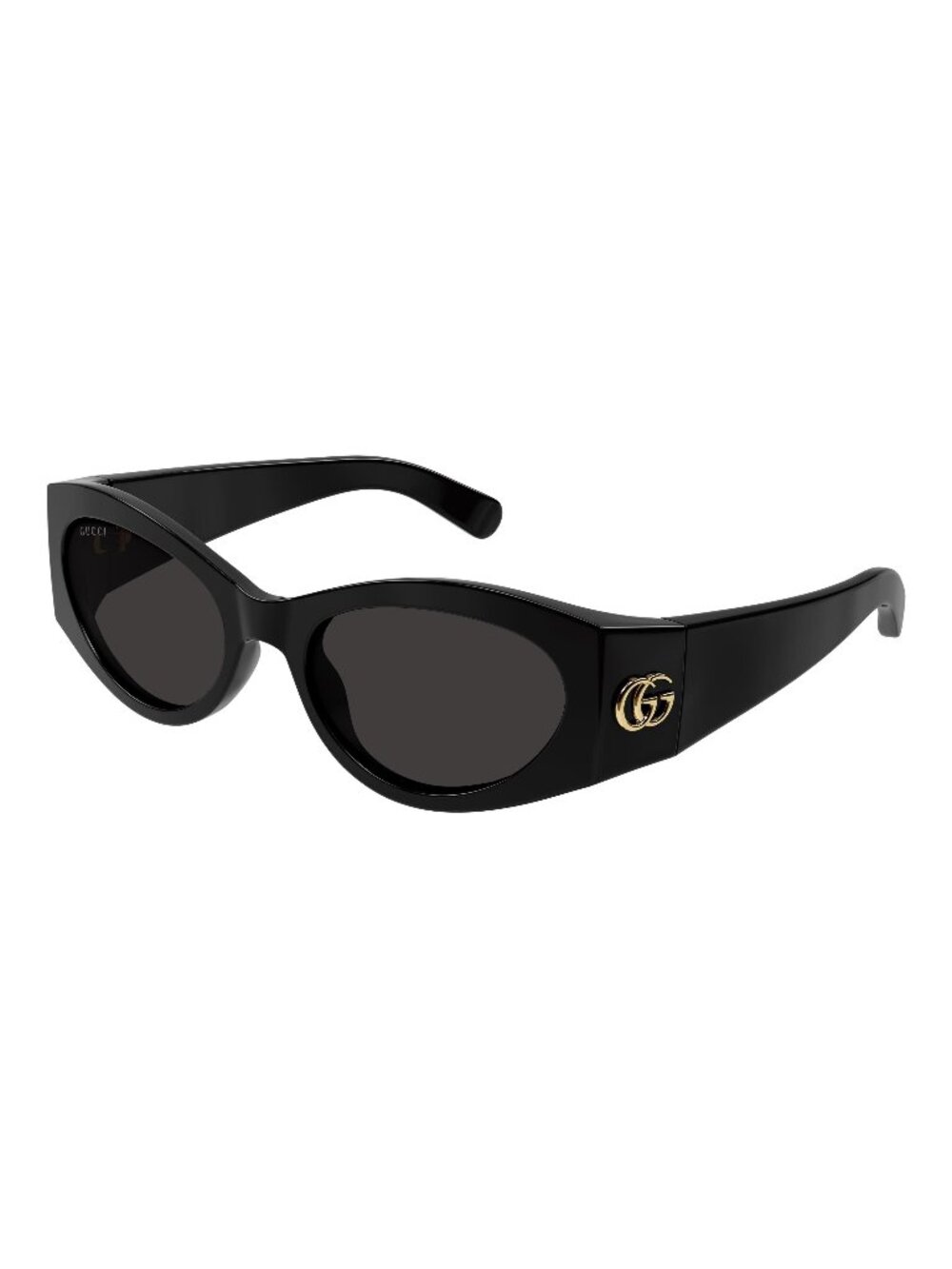 New Gucci Women's Sunglasses Black Square Grey Lens Injected Frame GG1401S 001